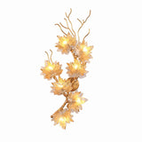 Crystal Leaf Design Wall Sconce - AUTUMN