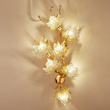 Crystal Leaf Design Wall Sconce - AUTUMN