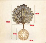 Applique Murale de Luxe en Forme de Paon