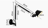 Modern Simple Folding Long Arm Wall Lamp