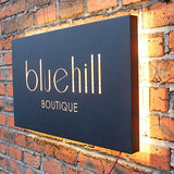 Custom Made Metal LED Frame, illuminated wall chart