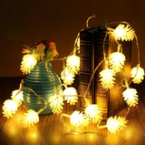 20LED 3M Nature Pine Cone Guirnalda con pilas