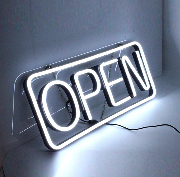 Enseigne Lumineuse LED OPEN, Ouvert pour Boutique, Restaurant