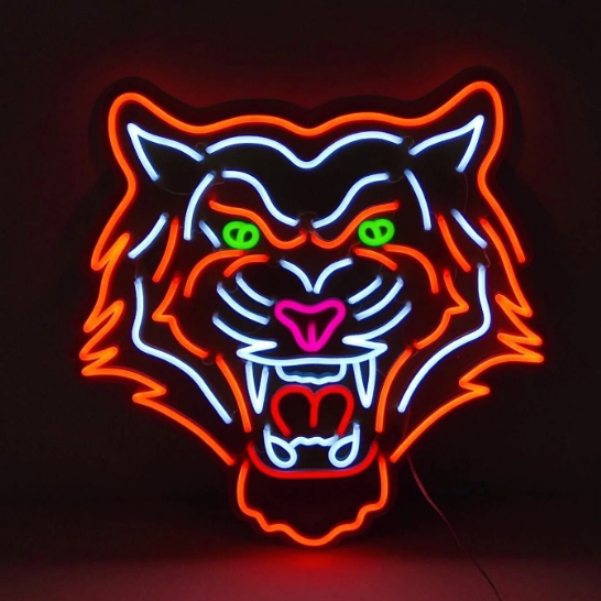 Néon Décoratif LED - Tête de Tigre