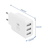 AC DC Mains Fast Charger with 3 USB Ports