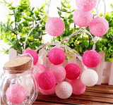 Guirlande Décorative 10 Boules en Coton