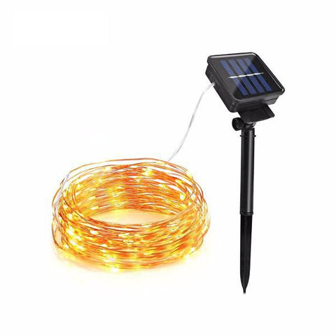 Guirlandes Extérieurs Solaires Cuivre 10 20 M - FILS