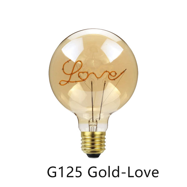 Decorative LED Light Bulbs LOVE, Heart, Dimmable Dimmable 220V