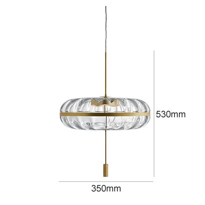 Suspension Design en Verre Ronde pour Salle à Manger, Chambre - DUNE