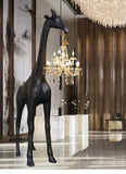 Sculpture Lumineuse de Girafe en Fibre de Verre