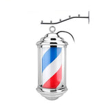 Poteau Lumineux de Coiffeur, Barbier à Rotation Automatique