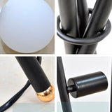 Lampadaire Trépied Moderne avec Globe en Cristal - ALINA