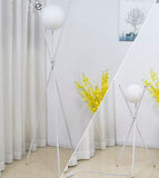 Lampadaire Trépied Moderne avec Globe en Cristal - ALINA