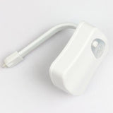 Lampe LED pour WC avec Capteur de Mouvement et Capteur PIR - 8 couleurs