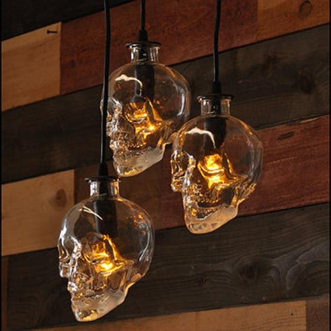 Luces colgantes LED originales con forma de calavera