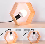 Lámpara de escritorio de madera
