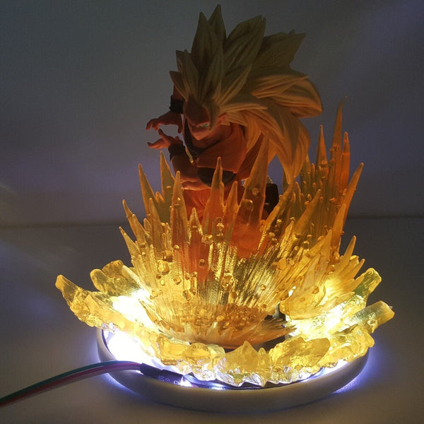 Luminária Led 3d, Goku Super Sayajin 3,16 Cores + controle, Dragon Ball Z,  desenho no Shoptime