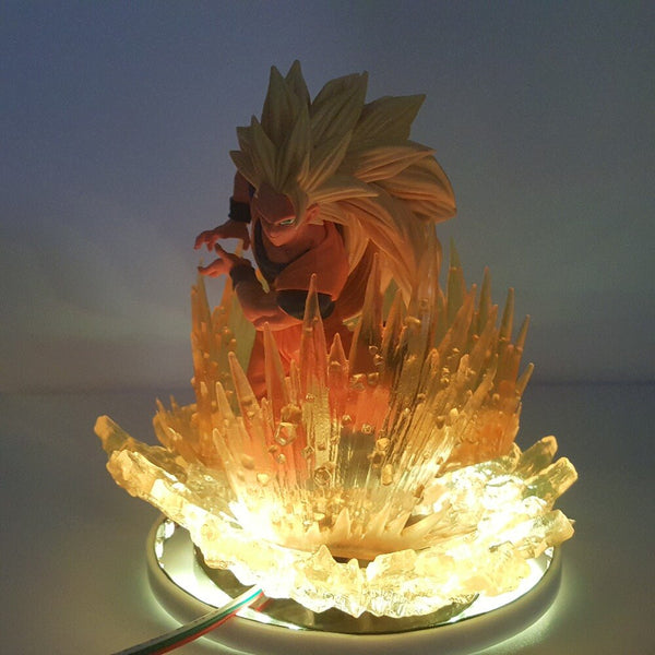 Lampe de Nuit de Dragon Ball Z Goku Super Saiyan 3 LED – Mon Enseigne  Lumineuse