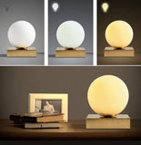 Lampe de Table Moderne avec Abat-Jour en Verre