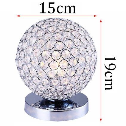 Lampe chevet boule sur support cubique