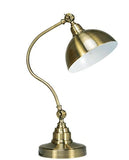 Lampe de table bibliothèque art déco vintage E27 en fer forgé rustique