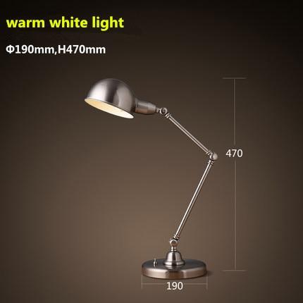 Lampe de bureau Industrielle Réglable Interieur Metal Vintage de Table Shop Online