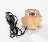 Lampe de chevet en bois sculpté E27 Vintage Shop Online
