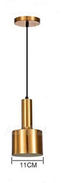 Suspension Cylindrique Mini Moderne Dorée - ALIOR