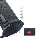 Regleta 8/12 tomas con carga USB enchufe europeo