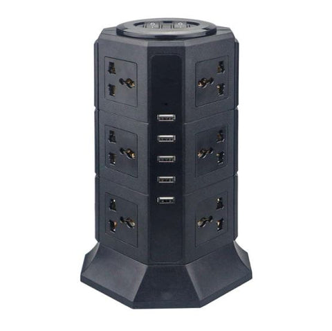 Power strip 8/12 sockets with USB charging European plug