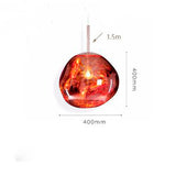 Modern E27 Art Deco Glass Pendant - MELTING