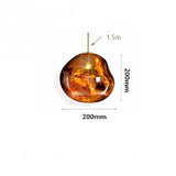 Modern E27 Art Deco Glass Pendant - MELTING