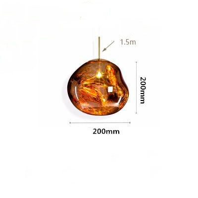 Modern E27 Art Deco Glass Pendant - MELTING
