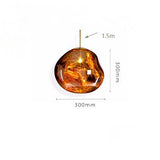 Modern E27 Art Deco Glass Pendant - MELTING