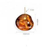 Modern E27 Art Deco Glass Pendant - MELTING