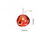 Modern E27 Art Deco Glass Pendant - MELTING