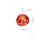 Modern E27 Art Deco Glass Pendant - MELTING