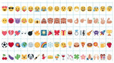 Pack de 85 émojis et symboles de couleurs pour lightbox A4