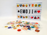 Pack de 85 émojis et symboles de couleurs pour lightbox A4