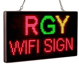 Panneau Publicitaire à Affichage Programmable LED Wifi 33 cm 2 lignes