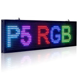Panneau de Signalisation 34 cm P5 RGB LED pour Intérieur