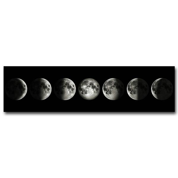 Peinture Abstraite Murale des Phases de la Lune