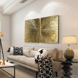 Peinture Murale – Cadre en Or