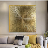 Peinture Murale – Cadre en Or