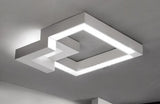 Plafonnier Géométrique Moderne LED P730 Blanc cassé
