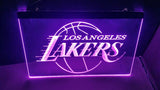Plaque Lumineuse LED Gravure 3D - Los Angeles Lakers