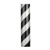 Poteau de Coiffeur Noir Lumineux 339D à Rotation Automatique