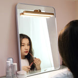 Applique murale sans fil pour couloir, tête de miroir en bois, aimant USB de fixation