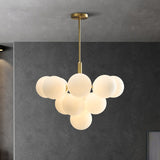 Plafonnier avec Globes en Verre en forme de nuage - NUBILUXE