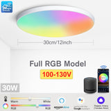 Plafonnier Connecté Wifi Blanc Couleurs Réglables Alexa/Google 30W - NEXA